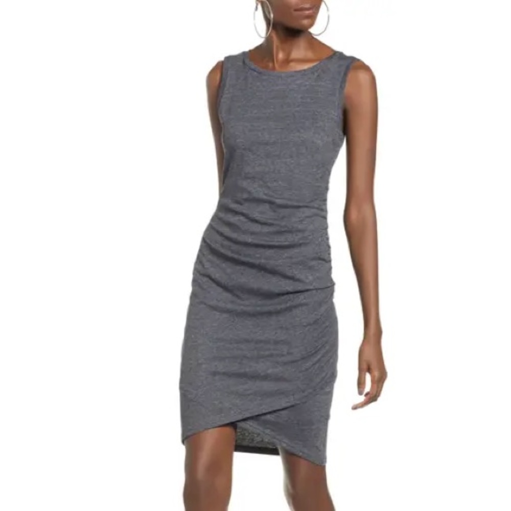 Leith Ruched Body-Con Sleeveless Dress